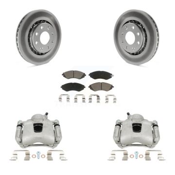 Front Brake Caliper Coat Rotors Ceramic Pad Kit For Chevrolet Aveo Pontiac Aveo5 Wave G3 KCG-100691C