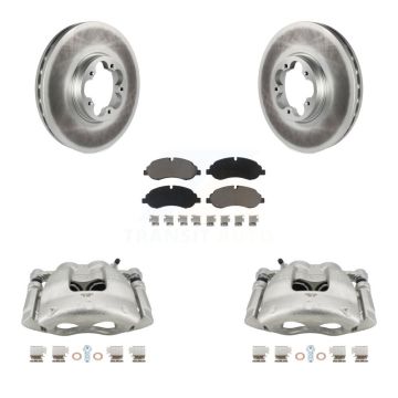 Front Disc Brake Caliper Coat Rotor And Ceramic Pad Kit For Ford Transit-250 Transit-150 KCG-100696C