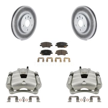 Front Disc Brake Caliper Coat Rotor And Ceramic Pad Kit For Chevrolet Cruze Bolt EV Volt KCG-100700T