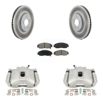 Front Brake Caliper Coat Rotor Semi-Metallic Pad Kit For Acura TL Automatic transmission KCG-100701S