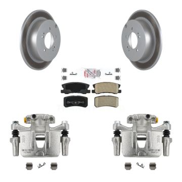Rear Disc Brake Caliper Coated Rotor And Ceramic Pad Kit For Mitsubishi Lancer Outlander KCG-100702N