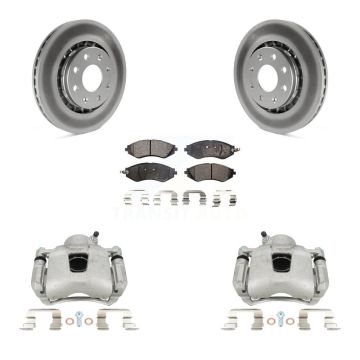 Front Brake Caliper Coat Rotors Ceramic Pad Kit For Chevrolet Aveo Pontiac Aveo5 Wave G3 KCG-100704T