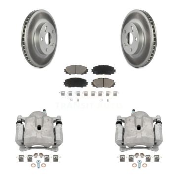 Front Brake Caliper Coat Rotor And Ceramic Pad Kit For Toyota Prius Lexus CT200h Plug-In KCG-100708C