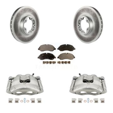 Front Disc Brake Caliper Coat Rotor And Ceramic Pad Kit For Ford Transit-250 Transit-150 KCG-100709T