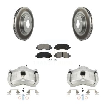 Front Brake Caliper Coat Rotors Semi-Metallic Pad Kit For Jeep Patriot Dodge Compass 200 KCG-100713S