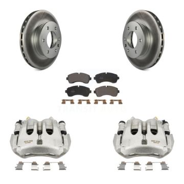 Front Brake Caliper Coat Rotor And Semi-Metallic Pad Kit For Sprinter 3500 Mercedes-Benz KCG-100716P