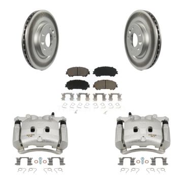 Front Brake Caliper Coat Rotors Ceramic Pad Kit For Nissan Rogue Without 3rd Row Seating KCG-100722C