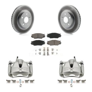 Front Disc Brake Caliper Coated Rotors And Ceramic Pads Kit For Lexus IS250 KCG-100723C