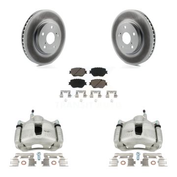 Front Disc Brake Caliper Coated Rotors And Ceramic Pads Kit For Lexus IS250 KCG-100725C