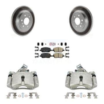 Rear Brake Caliper Coat Rotor And Ceramic Pad Kit For Pontiac Montana Chevrolet Uplander KCG-100727N