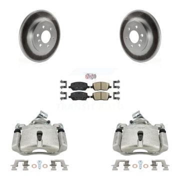 Rear Brake Caliper Coat Rotor And Ceramic Pad Kit For Pontiac Montana Chevrolet Uplander KCG-100728N