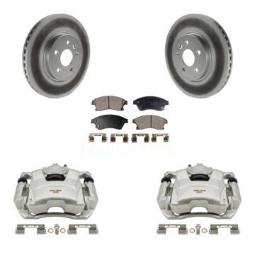 Front Brake Caliper Coat Rotors & Semi-Metallic Pad Kit For 2013-2014 Chevrolet Sonic RS KCG-100729P