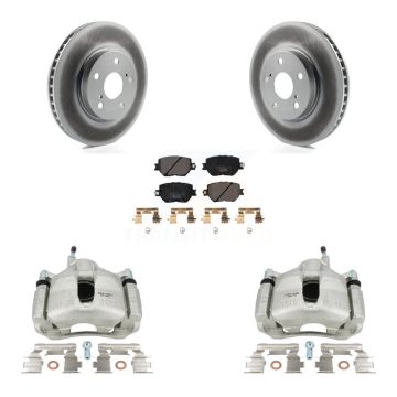 Front Disc Brake Caliper Coated Rotors And Ceramic Pads Kit For Lexus IS250 KCG-100740T