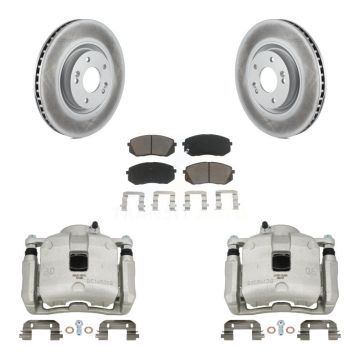Front Brake Caliper Coat Rotor And Ceramic Pad Kit For 2016 Hyundai Tucson From 05 08 15 KCG-100756C