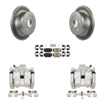 Rear Brake Caliper Coat Rotor Ceramic Pad Kit For Toyota Camry Lexus ES350 Avalon ES300h KCG-100760N