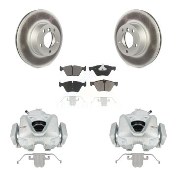 Front Disc Brake Caliper Coated Rotors And Ceramic Pads Kit For 2008 BMW 328xi To 08 07 KCG-100763C