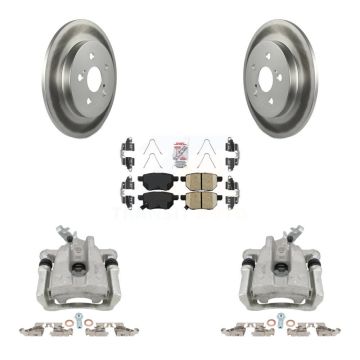 Rear Brake Caliper Coat Rotor And Ceramic Pad Kit For Toyota Corolla Matrix Pontiac Vibe KCG-100765N