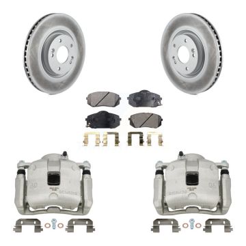 Front Brake Caliper Coat Rotor And Ceramic Pad Kit For 2016 Hyundai Tucson From 05 08 15 KCG-100771T