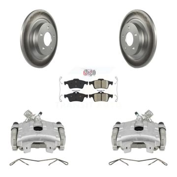 Rear Disc Brake Caliper Coated Rotors And Ceramic Pads Kit For Mazda 5 KCG-100773N