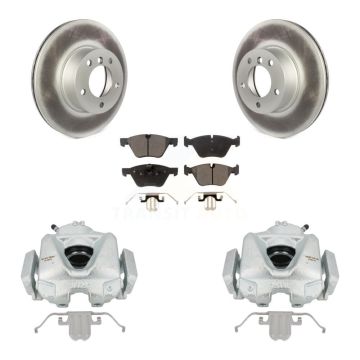 Front Disc Brake Caliper Coated Rotors And Ceramic Pads Kit For 2008 BMW 328xi To 08 07 KCG-100778T