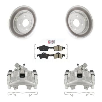 Rear Disc Brake Caliper Coated Rotor And Ceramic Pad Kit For 2018-2022 Ford EcoSport AWD KCG-100789N