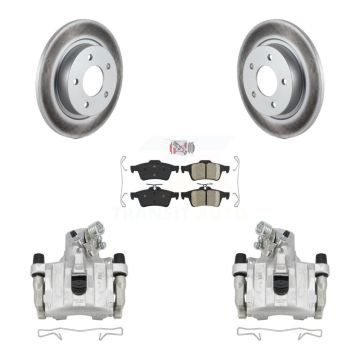 Rear Disc Brake Caliper Coated Rotors And Ceramic Pads Kit For Mazda 3 Sport KCG-100794N