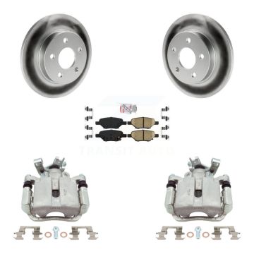 Rear Brake Caliper Coat Rotors Ceramic Pad Kit For Chevrolet Malibu Pontiac Cobalt G5 G6 KCG-100799N