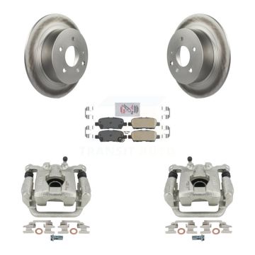 Rear Disc Brake Caliper Coated Rotors And Ceramic Pads Kit For Nissan Altima Maxima KCG-100827N