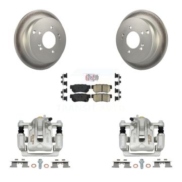 Rear Disc Brake Caliper Coated Rotor And Ceramic Pad Kit For Hyundai Tucson Kia Sportage KCG-100873N