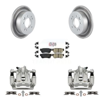 Rear Disc Brake Caliper Coated Rotors And Ceramic Pads Kit For Hyundai Elantra KCG-100883N