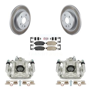 Rear Disc Brake Caliper Coated Rotors And Ceramic Pads Kit For Chevrolet Cruze Limited KCG-100886N