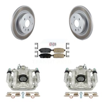 Rear Disc Brake Caliper Coated Rotors And Ceramic Pads Kit For Chevrolet Cruze Limited KCG-100887N
