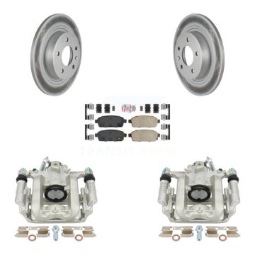 Rear Brake Caliper Coat Rotors Ceramic Pad Kit For Chevrolet Cruze Orlando Volt Cadillac KCG-100888N