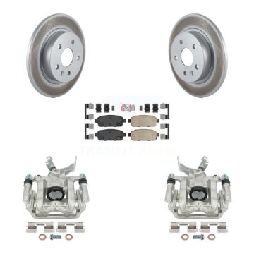 Rear Disc Brake Caliper Coat Rotor Ceramic Pad Kit For Chevrolet Trax Buick Encore Sonic KCG-100892N