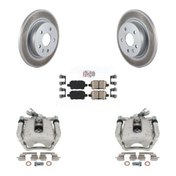 Rear Disc Brake Caliper Coated Rotors And Ceramic Pads Kit For Chevrolet Cruze KCG-101001N
