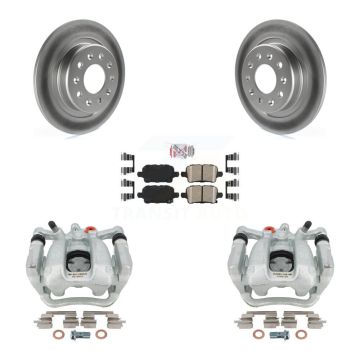 Rear Disc Brake Caliper Coated Rotor And Ceramic Pad Kit For Buick Regal Sportback TourX KCG-101003N
