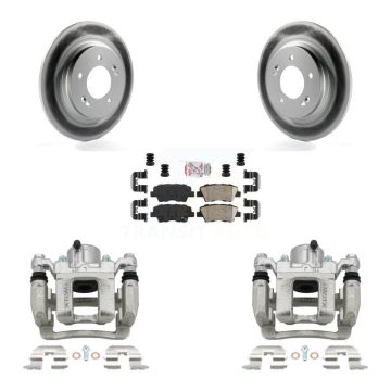 Rear Disc Brake Caliper Coated Rotors And Ceramic Pads Kit For Hyundai Sonata KCG-101067N