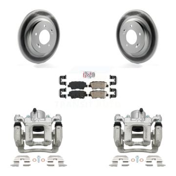 Rear Disc Brake Caliper Coated Rotors And Ceramic Pads Kit For Hyundai Sonata KCG-101069N