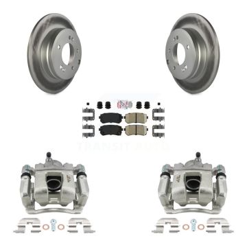 Rear Disc Brake Caliper Coated Rotors And Ceramic Pads Kit For Hyundai Tucson KCG-101070N
