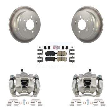 Rear Brake Caliper Coat Rotors & Ceramic Pad Kit For 2016 Kia Sportage AWD From 12 10 15 KCG-101072N