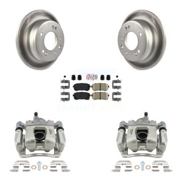 Rear Brake Caliper Coat Rotors & Ceramic Pad Kit For 2016 Kia Sportage FWD From 12 10 15 KCG-101073N