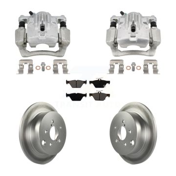 Rear Brake Caliper Coat Rotor Semi-Metallic Pad Kit For 2020 Subaru Crosstrek GAS engine KCG-101104S