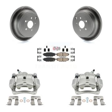 Rear Disc Brake Caliper Coated Rotor And Ceramic Pad Kit For Subaru Impreza Forester WRX KCG-101106N