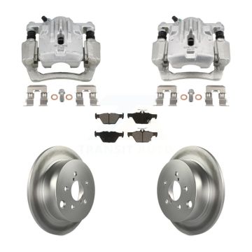 Rear Disc Brake Caliper Coat Rotors Ceramic Pad Kit For 2020 Subaru Crosstrek GAS engine KCG-101126C
