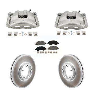 Front Brake Caliper Coat Rotors & Semi-Metallic Pad Kit For Ford Transit-250 Transit-150 KCG-101131S