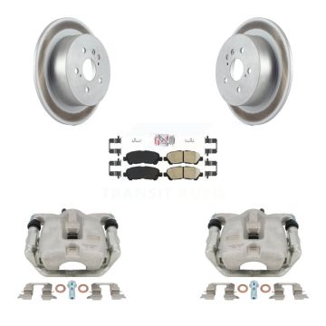 Rear Disc Brake Caliper Coated Rotor And Ceramic Pad Kit For 2008-2013 Toyota Highlander KCG-101135N