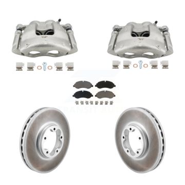 Front Disc Brake Caliper Coat Rotor And Ceramic Pad Kit For Ford Transit-250 Transit-150 KCG-101143C