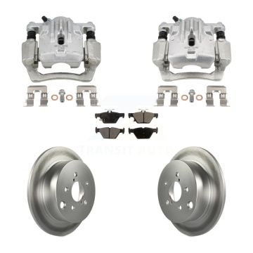 Rear Disc Brake Caliper Coat Rotors Ceramic Pad Kit For 2020 Subaru Crosstrek GAS engine KCG-101143T