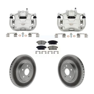 Front Brake Caliper Coat Rotor Ceramic Pad Kit For 2013-2017 Chevrolet Trax Buick Encore KCG-101144C