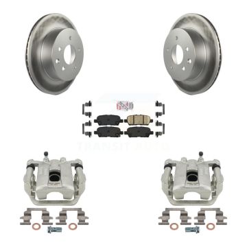 Rear Disc Brake Caliper Coat Rotor & Ceramic Pad Kit For Nissan Rogue Sport Qashqai LEAF KCG-101147N